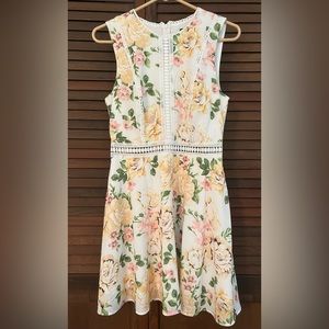Disney Princess Yellow Floral Sleeveless Dress